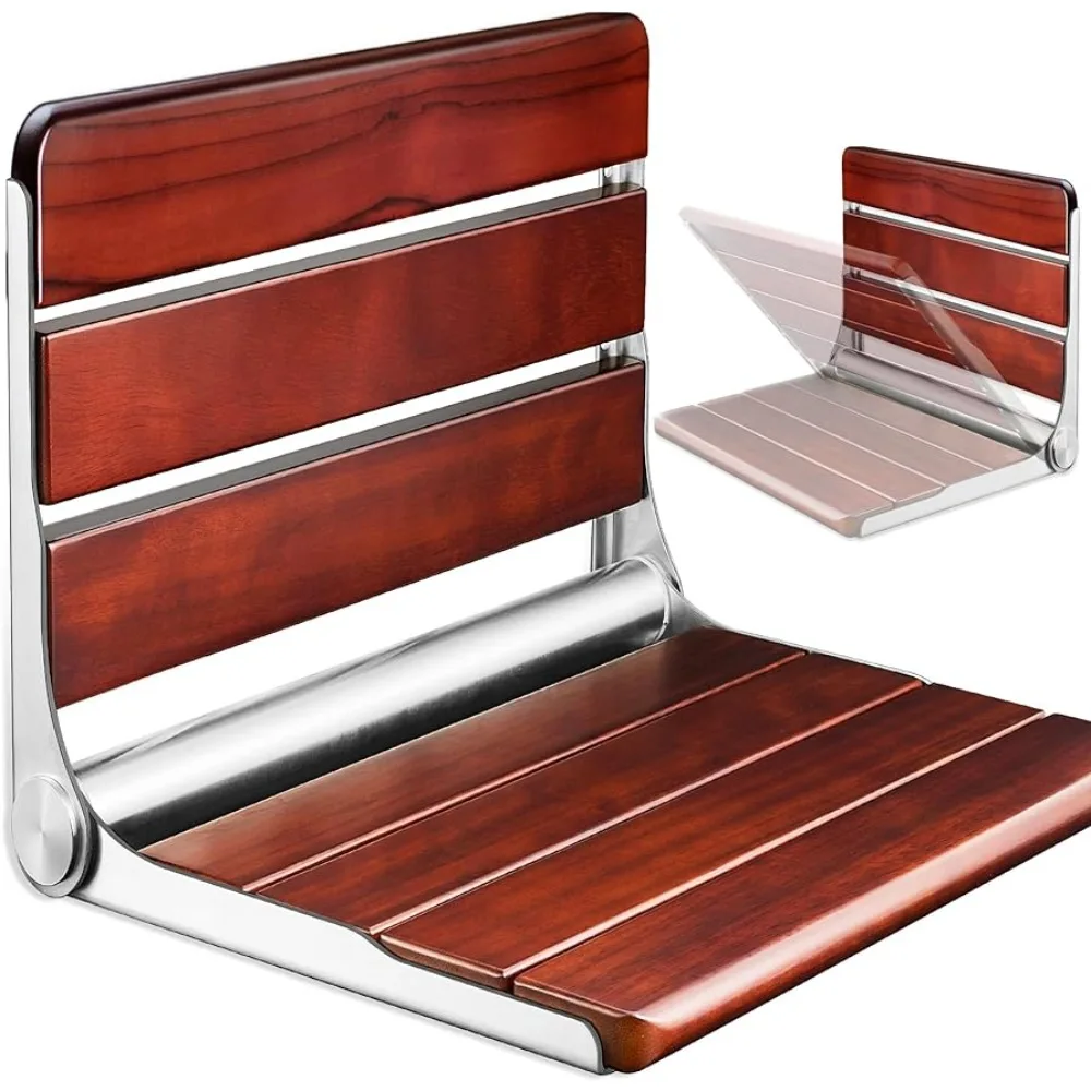 Folding shower stool, teak shower seat for internal showering with a load-bearing capacity of 440 pounds, reddish brown
Folding shower stool, teak shower seat for internal showering with a load-bearing capacity of 440 pounds, reddish brown