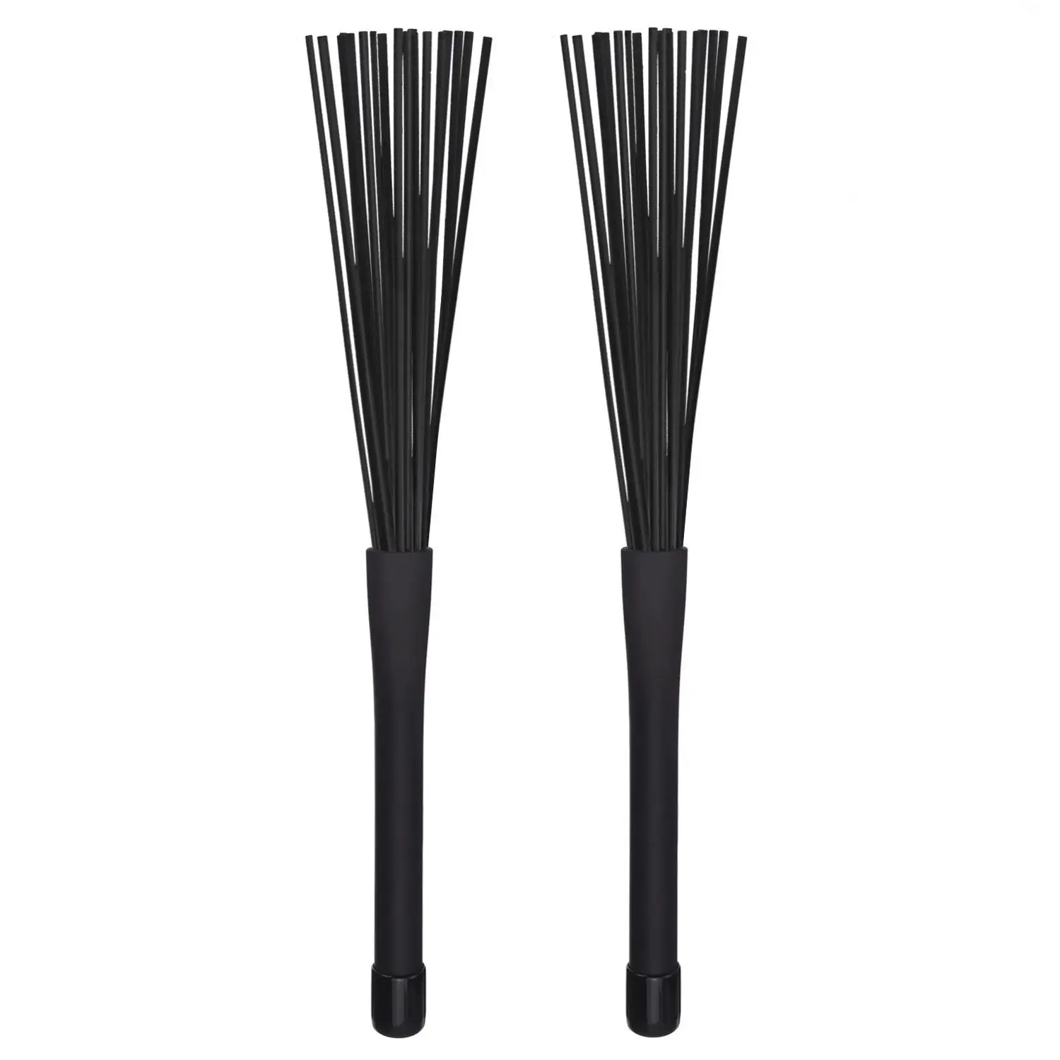 

1 Pair Jazz Drum Brushes Retractable Drum Sticks 32 cm black