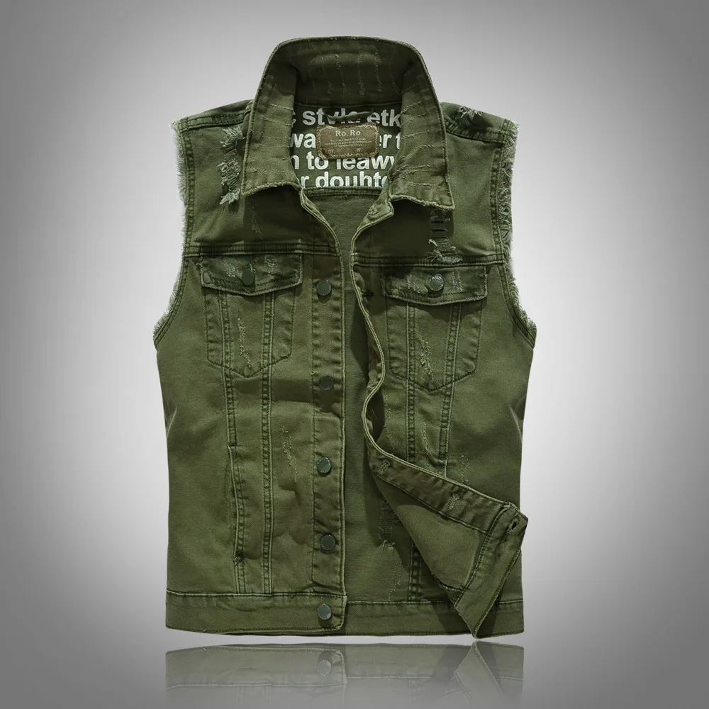 2022 New Trend Denim Vest Men's Large Size Outdoor Leisure Classic Army Green Casual Vest Men's Top Vest
2022 New Trend Denim Vest Men's Large Size Outdoor Leisure Classic Army Green Casual Vest Men's Top Vest