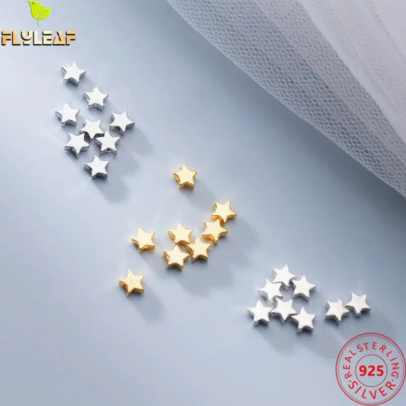 10pcs S925 Sterling Silver 4mm Pentagram Star Spacer Beads DIY Bracelet Necklace Accessories Jewelry Making Findings 2022
10pcs S925 Sterling Silver 4mm Pentagram Star Spacer Beads DIY Bracelet Necklace Accessories Jewelry Making Findings 2022