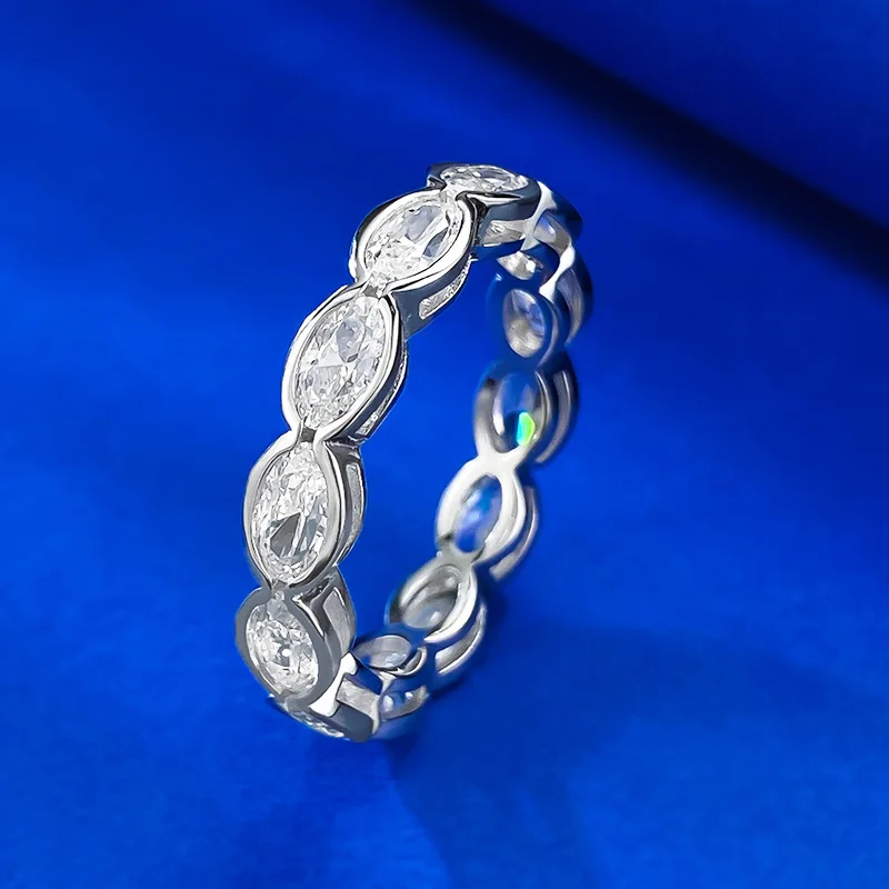 S925 Silver Full Diamond Ring 3 * 5 Elliptical Row Diamond Ring Women's Simple and Elegant Diamond Ring
S925 Silver Full Diamond Ring 3 * 5 Elliptical Row Diamond Ring Women's Simple and Elegant Diamond Ring