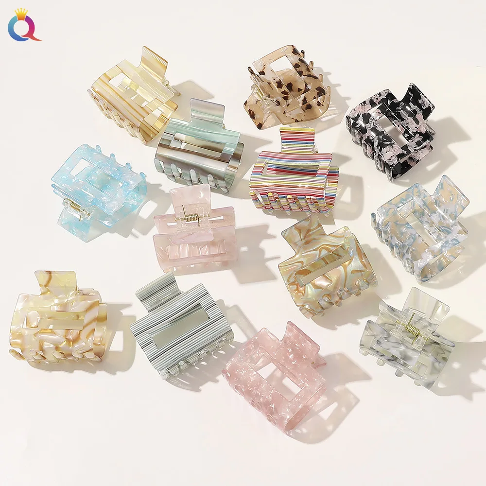 Korean Version Acetic Acid Spring Hair Claw Clip for Women and Girls, Multi-color Hair Clip, Crab Shaped Headwear Hair Accessory
Korean Version Acetic Acid Spring Hair Claw Clip for Women and Girls, Multi-color Hair Clip, Crab Shaped Headwear Hair Accessory