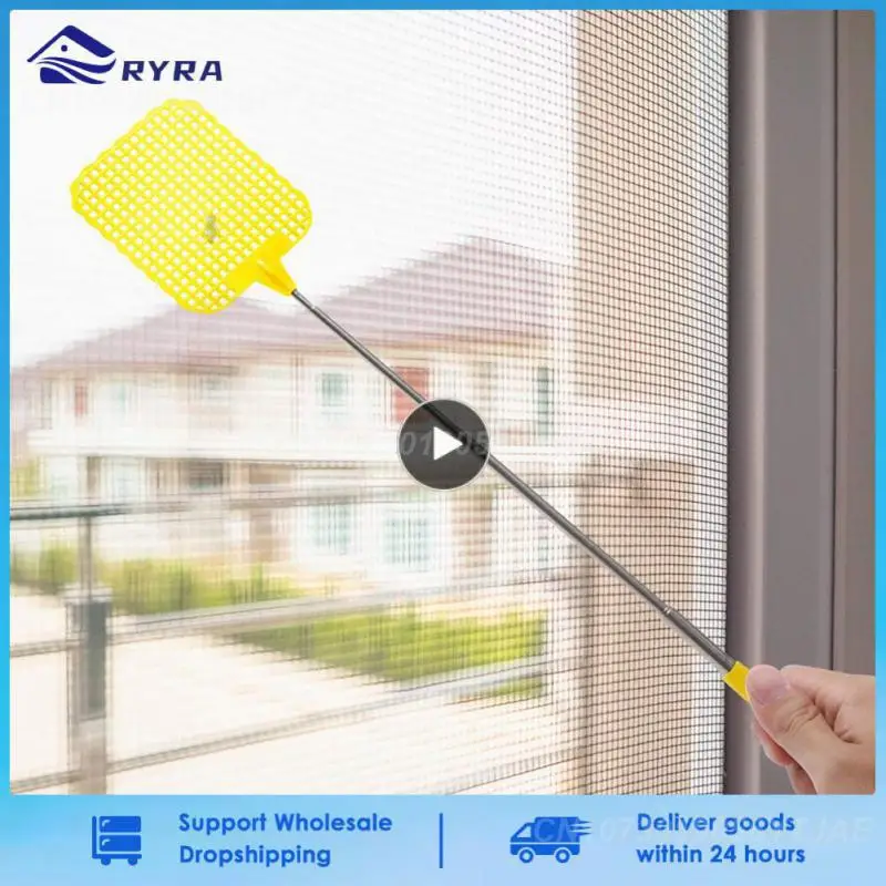 

Adjustable Fly Swatters Telescopic Home Long Handle Flyswatter Extendable Flapper Insect Killer Hot Wholesale Plastic 2023 New