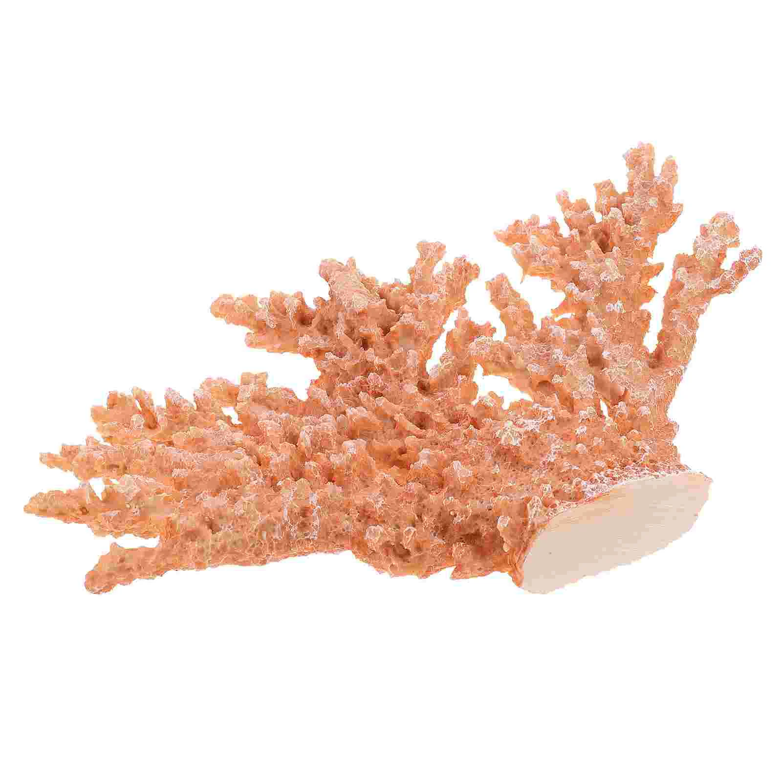 

Coral Ornaments Household Figurine Home Accessory Desktop Sculpture Decorative Resin Delicate