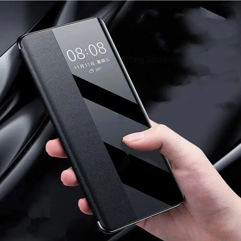 

Funda For Xiaomi 13 Ultra 12 Pro View Windows Flip Leather Phone Case For Mi 12 Pro 12X 11 12S Ultra Full Protective Clear Cover