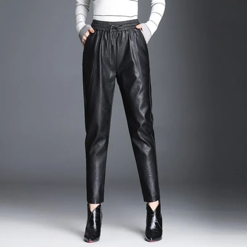 Casual Commuting Versatile Women's Clothing Splice Pockets with Drawstring Solid Color Fashion High Waisted Straight Tube Pant
Casual Commuting Versatile Women's Clothing Splice Pockets with Drawstring Solid Color Fashion High Waisted Straight Tube Pant