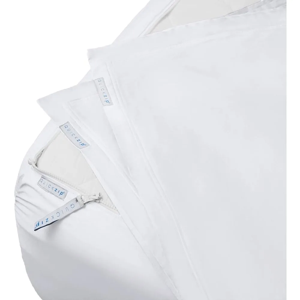 

Spare Bundle: 1 Fitted Sheet (Base + Zip Sheet) & 1 Zip Sheet - Easy to Change Bed Linen Comforter Sets Home Textile