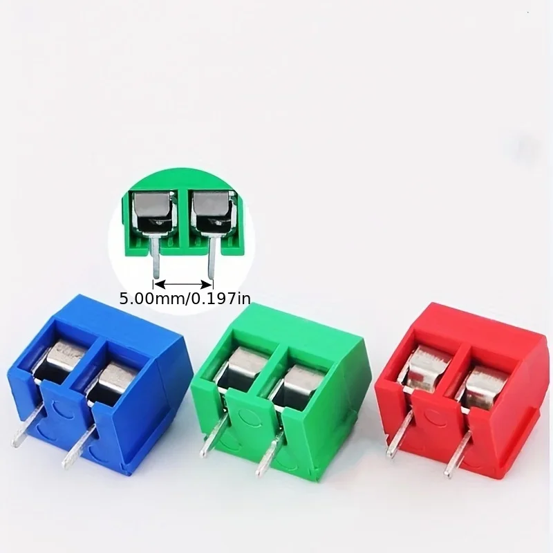 Splicable Screw Type Wiring Connectors 301 2P&3P Plug-in Screw Terminal Block Connector 5.08mm Pitch blue Iron KF 301 Posts
Splicable Screw Type Wiring Connectors 301 2P&3P Plug-in Screw Terminal Block Connector 5.08mm Pitch blue Iron KF 301 Posts