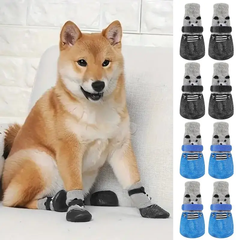 Anti Slip Dog Socks 4Pcs Cute Pet Dog Socks With Anti Slip Puppy Shoes Socks Dog Cat Socks Pet Soft Wear Warm Socks Pet supplies
Anti Slip Dog Socks 4Pcs Cute Pet Dog Socks With Anti Slip Puppy Shoes Socks Dog Cat Socks Pet Soft Wear Warm Socks Pet supplies