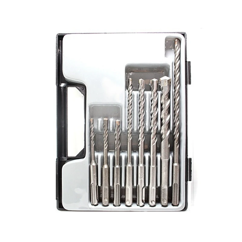 8-Piece Set Of Masonry Drill Bit Impact Drill Bit Combination Two Pits And Two Grooves Alloy Concrete Wall Opening Durable
8-Piece Set Of Masonry Drill Bit Impact Drill Bit Combination Two Pits And Two Grooves Alloy Concrete Wall Opening Durable