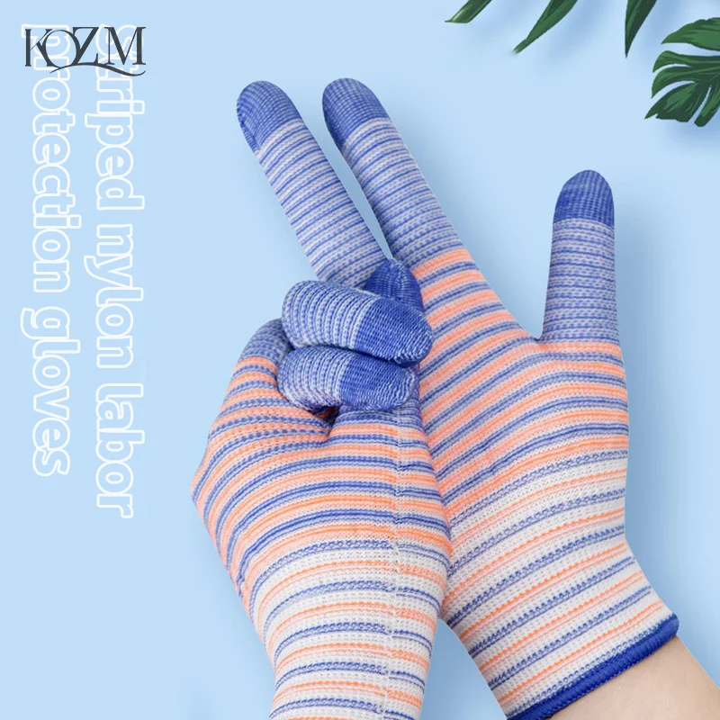 Рабочие перчатки 6 пар, Нескользящие износостойкие нейлоновые промышленные перчатки с защитой от шипов, антистатические садовые перчатки в полоску
Рабочие перчатки 6 пар, Нескользящие износостойкие нейлоновые промышленные перчатки с защитой от шипов, антистатические садовые перчатки в полоску