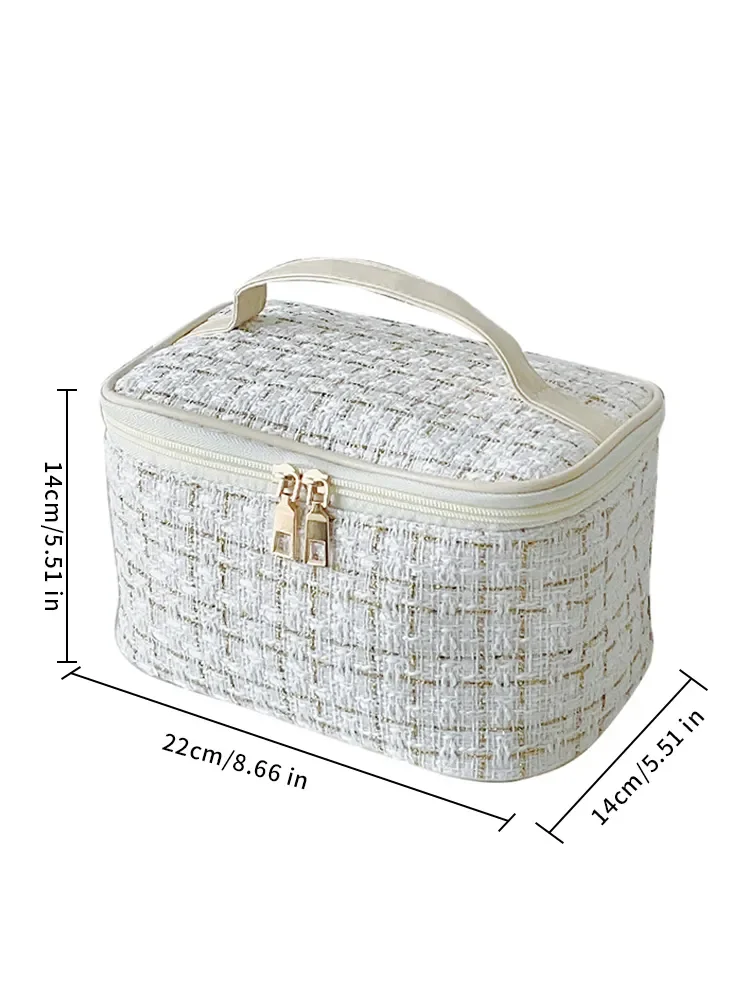 New Korean Style Of The Plaid Small Perfume Handheld Large-capacity High-color Cosmetic Storage Bag for Women 1 Mallzona S13ff56b092d04d7cb80d25a07c70e747z New Korean Style Of The Plaid Small Perfume Handheld Large-capacity High-color Cosmetic Storage Bag for Women Mallzona