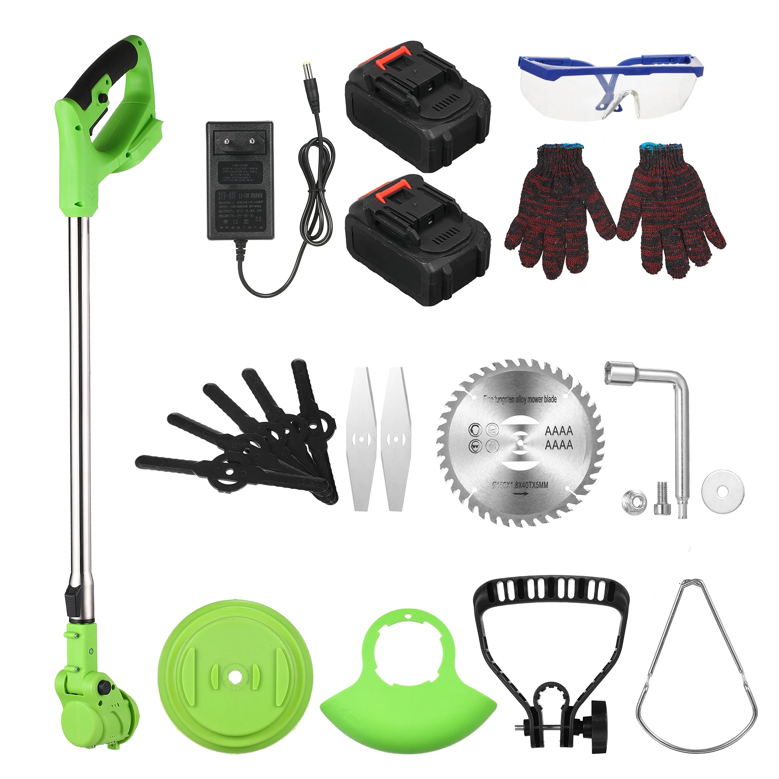 Electric Weed Wacker 20V Cordless Weed Eater Length Adjustable Lawn Trimmer with Blade Garden Clearing Weeds Power Tool
Electric Weed Wacker 20V Cordless Weed Eater Length Adjustable Lawn Trimmer with Blade Garden Clearing Weeds Power Tool