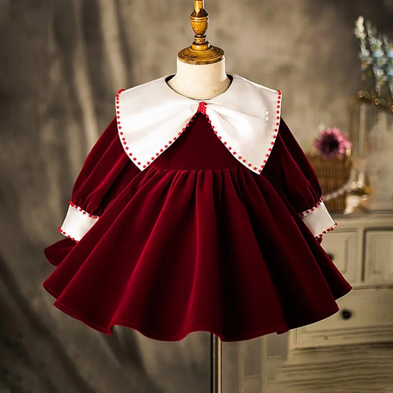 Red Velvet Christmas Baby Girl Dress Beads 1 Year Birthday Dress Newborn Party Wedding Vestidos Infant Girls Christening Clothes
Red Velvet Christmas Baby Girl Dress Beads 1 Year Birthday Dress Newborn Party Wedding Vestidos Infant Girls Christening Clothes