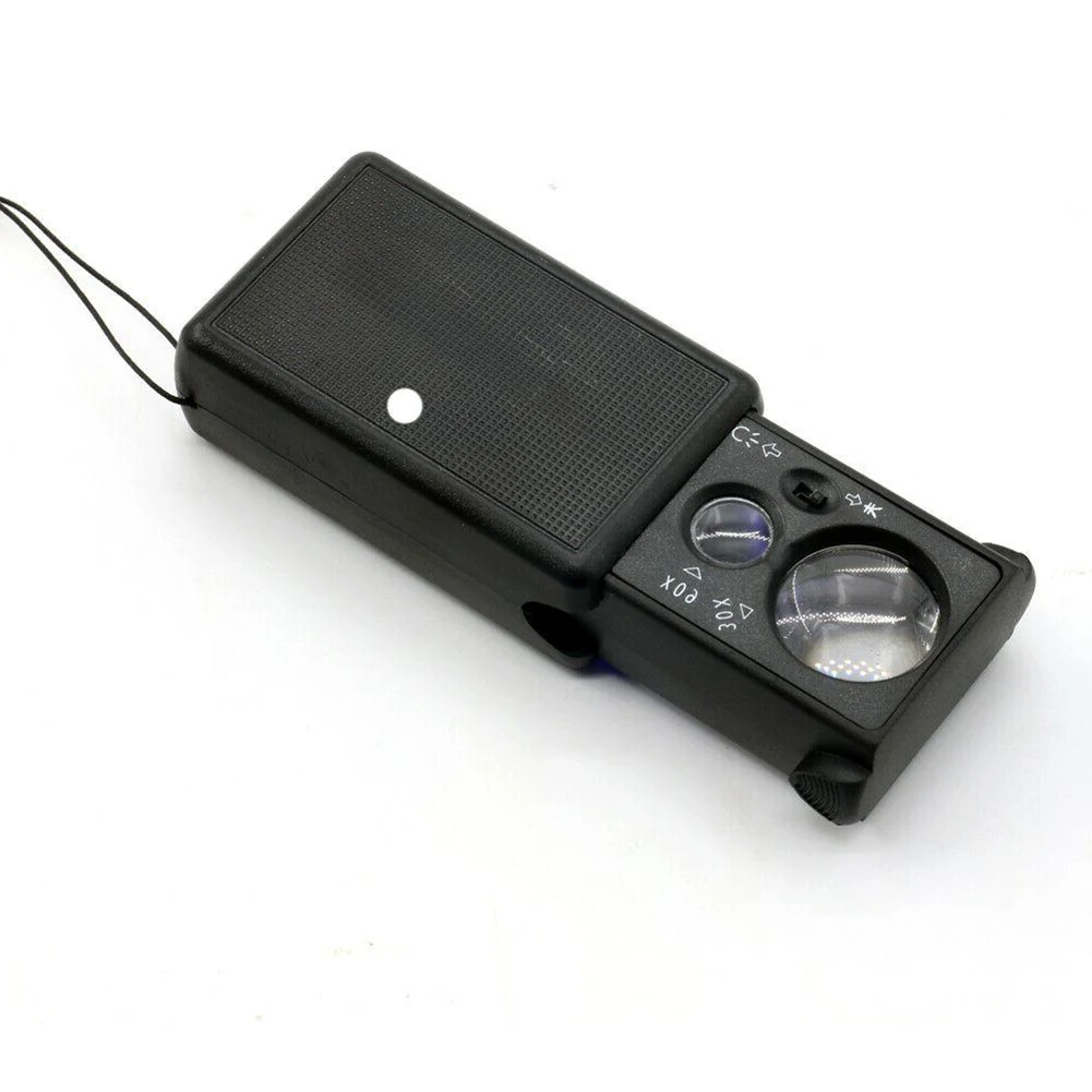 Jewelry Magnifier Magnifying Glass DIY ABS Plastic Black Dual Lens W/ Box 30/60 Times Jewel Loupe LED Light Lens
Jewelry Magnifier Magnifying Glass DIY ABS Plastic Black Dual Lens W/ Box 30/60 Times Jewel Loupe LED Light Lens