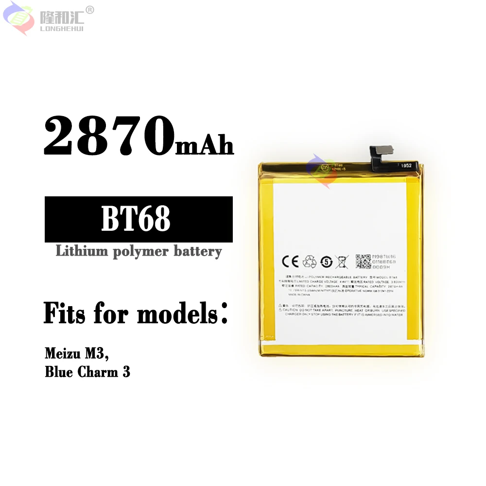 Оригинальный аккумулятор Meizu 2870 мАч BT15 BT68 для телефона Meizu M3 M3S / M3S mini Y685Q M688Q M688C M688M M688U, высококачественный аккумулятор
Оригинальный аккумулятор Meizu 2870 мАч BT15 BT68 для телефона Meizu M3 M3S / M3S mini Y685Q M688Q M688C M688M M688U, высококачественный аккумулятор