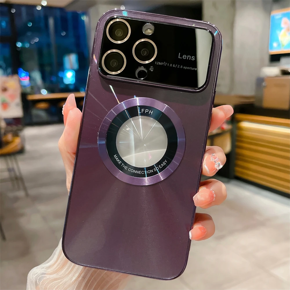 Plating Laser Magnetic Phone Case For Magsafe Case For iPhone 13 12 14 Pro Max Plus Wireless Charging Camera Lens Glass Cover
Plating Laser Magnetic Phone Case For Magsafe Case For iPhone 13 12 14 Pro Max Plus Wireless Charging Camera Lens Glass Cover