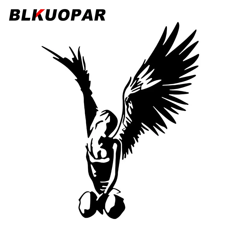 

BLKUOPAR сексуальная девушка Ангел с красивыми крыльями автомобильные наклейки забавная виниловая наклейка водонепроницаемый вырезанный бампер доска для серфинга автомобильные товары