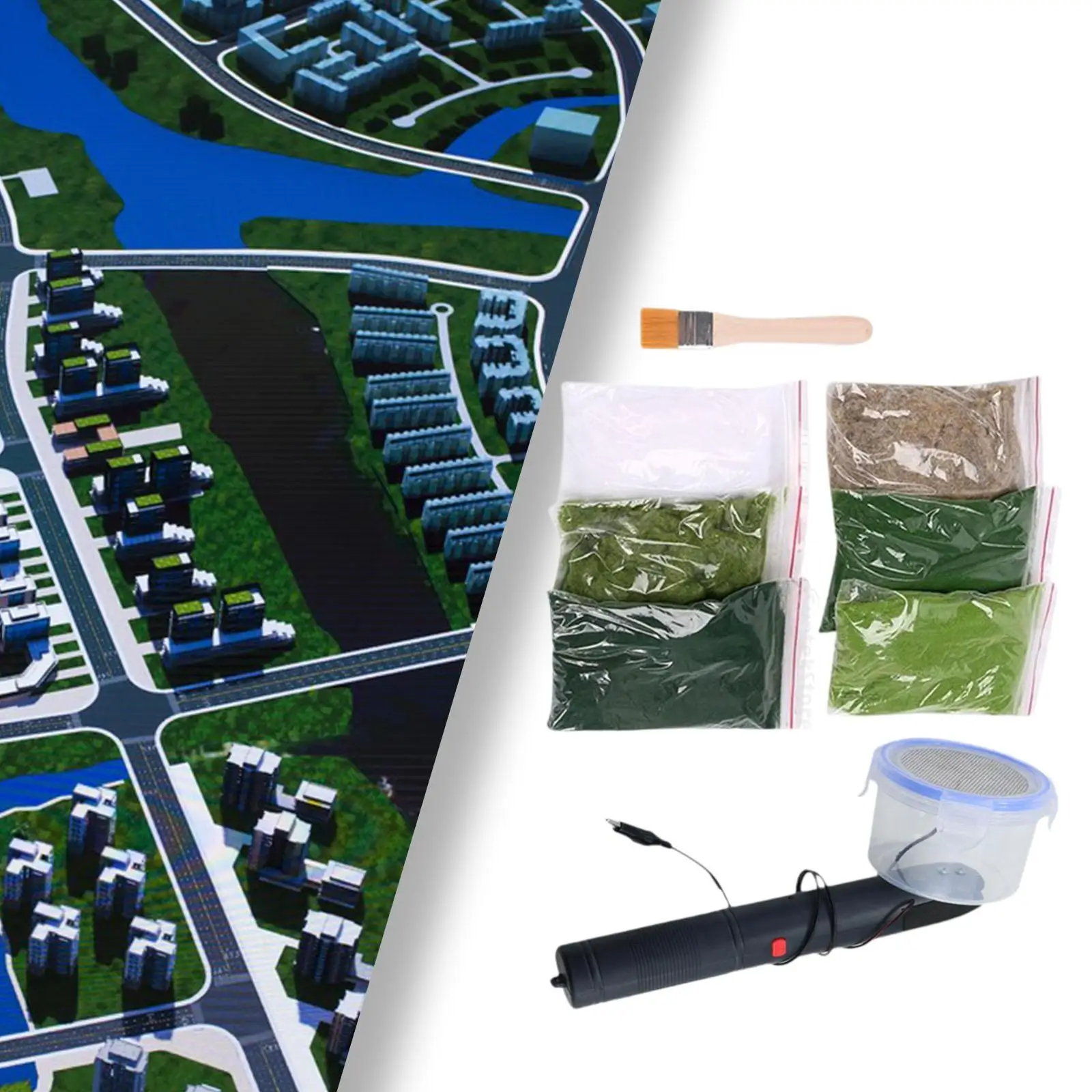 Static Grass Applicator Electrostatic Flocking Machine for Miniature Scene Model Diorama Railway Terrain Modeling DIY Landscape
Static Grass Applicator Electrostatic Flocking Machine for Miniature Scene Model Diorama Railway Terrain Modeling DIY Landscape