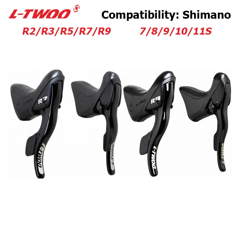 

LTWOO RX 2X12/R9 2x11/R7 2x10/R5 2x9/R3 2x8/R2 2x7 Speed Road Bike Shifters Lever Brake Compatible for Shimano Derailleur Parts