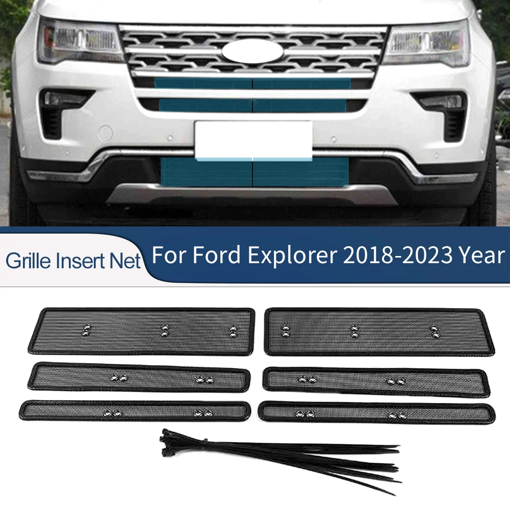 Автомобильные аксессуары для Ford Explorer 2018-2023, передняя решетка для защиты от насекомых, мусора, внутренняя защитная сетка
Автомобильные аксессуары для Ford Explorer 2018-2023, передняя решетка для защиты от насекомых, мусора, внутренняя защитная сетка