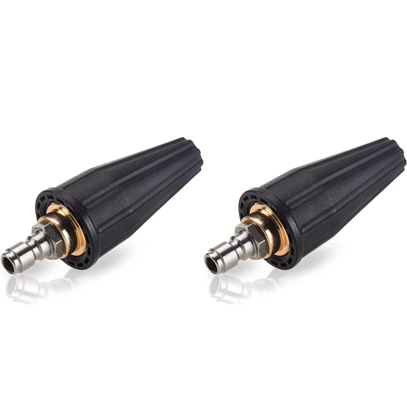 2X Pressure Washer Tips Turbo Nozzle, Rotating Pressure Washer Nozzle With 1/4 Inch Quick Connect 2000 PSI, Orifice 2.5
2X Pressure Washer Tips Turbo Nozzle, Rotating Pressure Washer Nozzle With 1/4 Inch Quick Connect 2000 PSI, Orifice 2.5