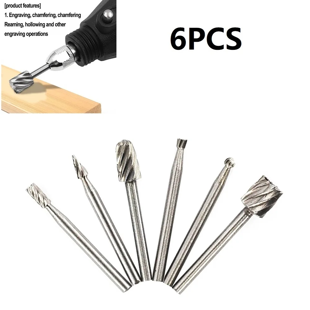 HSS Rotary Burr Garden Rotary Router Routing Tool 6PCS Cutter Equipment For Wood Carving Grinder Grinding Mill
HSS Rotary Burr Garden Rotary Router Routing Tool 6PCS Cutter Equipment For Wood Carving Grinder Grinding Mill