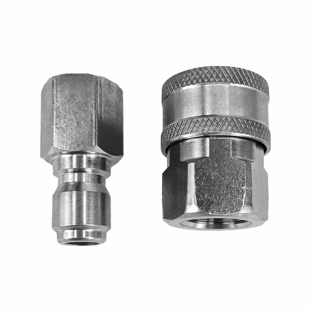 Stainless Steel Pressure Washer Adapter Set NPT 3/8in Female +Male Quick Connect Quick Connect 2020 New Arrival
Stainless Steel Pressure Washer Adapter Set NPT 3/8in Female +Male Quick Connect Quick Connect 2020 New Arrival
