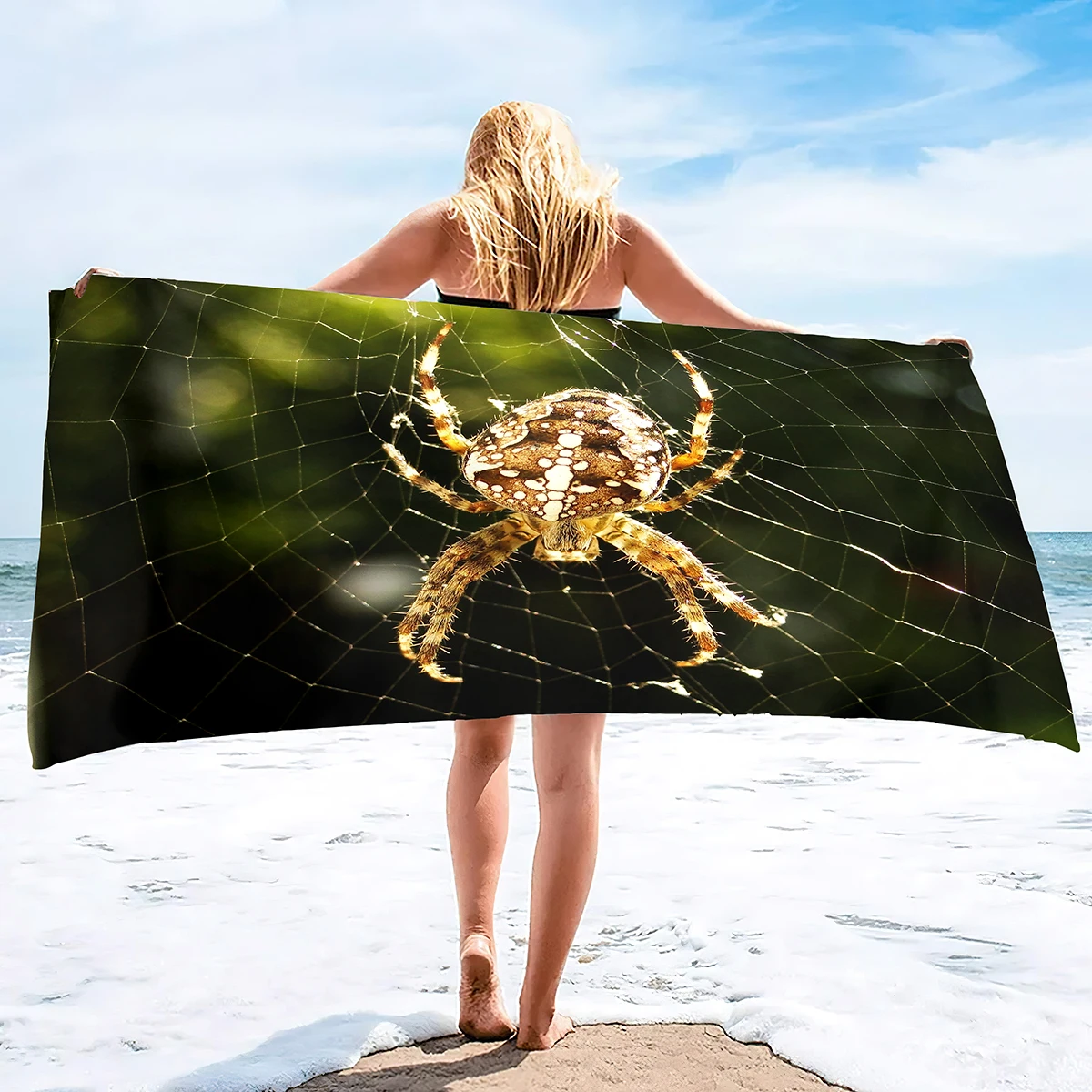 Spider Large Beach Towels,Soft Absorbent Oversized Sheet Quick Dry Sand Free Lightweight Microfiber Towel
Spider Large Beach Towels,Soft Absorbent Oversized Sheet Quick Dry Sand Free Lightweight Microfiber Towel