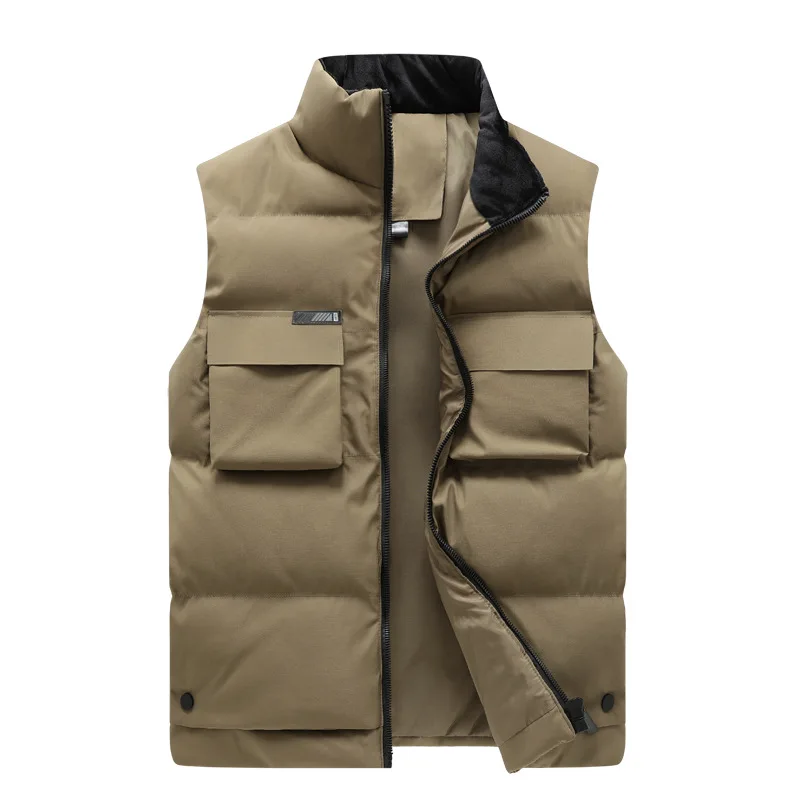 Men's plus Size Vest down Cotton-Padded Vest Stand Collar Tide Waistcoat Loose and Handsome Outer Wear Vest Multi-Pocket Thicken
Men's plus Size Vest down Cotton-Padded Vest Stand Collar Tide Waistcoat Loose and Handsome Outer Wear Vest Multi-Pocket Thicken