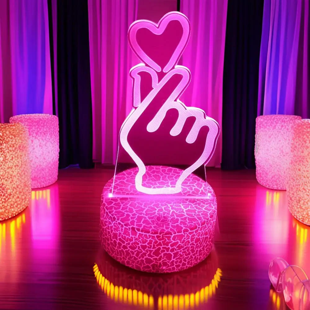 3D Lamp illusion LED Night Light Gift for Creative Girlfriend 16 Colors Changing Bedroom Desk Lamps romantic Night Love Gifts 3D Lamp illusion LED Night Light Gift for Creative Girlfriend 16 Colors Changing Bedroom Desk Lamps romantic Night Love Gifts