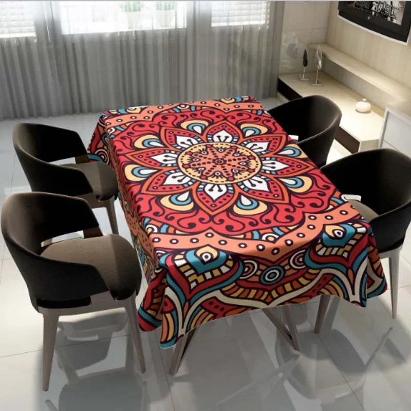 Bohemian Mandala Print Washable Rectangular Tablecloth Kitchen Dining Table Room Desk Home Party Decor Dustproof Tablecloth
Bohemian Mandala Print Washable Rectangular Tablecloth Kitchen Dining Table Room Desk Home Party Decor Dustproof Tablecloth