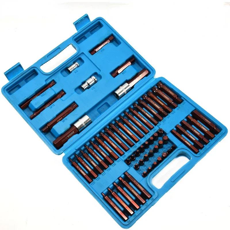 

Set of tools, 40 pieces, star screwdriver head S2, hexagonal twelve point plum blossom, hexagonal socket screwdriver head set