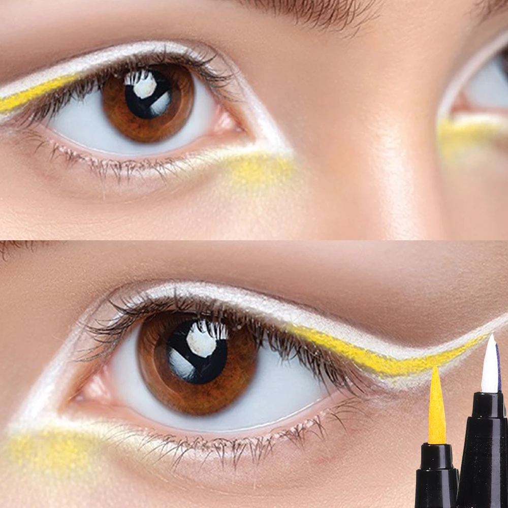 Matte Color Eyeliner Pen White Pink Colorful Lasting Quick Dry Smooth Liquid Eye Liner Pencil Easy To Wear Beginners Eyeliner
Matte Color Eyeliner Pen White Pink Colorful Lasting Quick Dry Smooth Liquid Eye Liner Pencil Easy To Wear Beginners Eyeliner