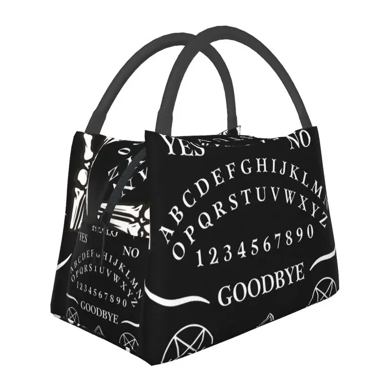 

Spirit Ouija Board Insulated Lunch Tote Bag Women Halloween Occult Resuable Thermal Cooler Food Lunch Box Outdoor Camping Travel