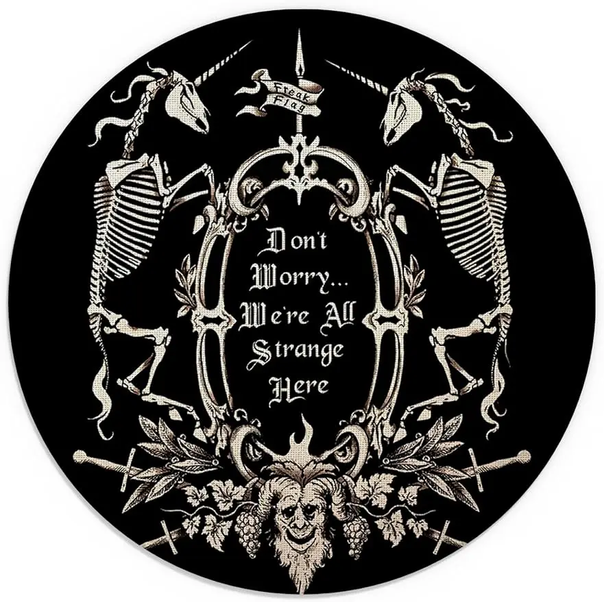 Маленький круглый коврик для мыши Dark Memento Mori The Undead macabres, Нескользящий Резиновый Базовый игровой коврик для мыши для дома и офиса 7,9x7,9 дюймов
Маленький круглый коврик для мыши Dark Memento Mori The Undead macabres, Нескользящий Резиновый Базовый игровой коврик для мыши для дома и офиса 7,9x7,9 дюймов