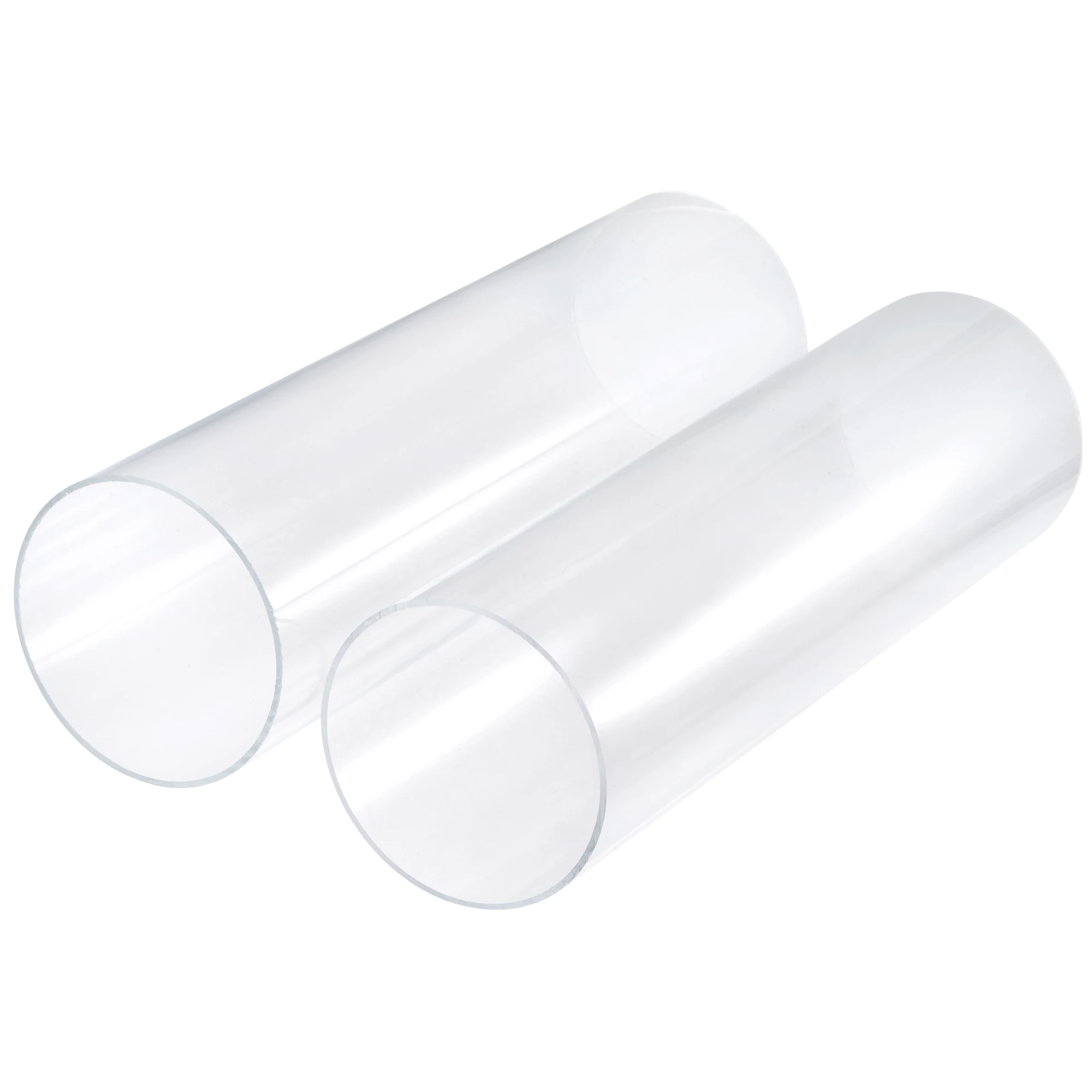 

uxcell Acrylic Pipe Rigid Round Tube Clear 3.8" ID 4" OD 12" High Impact for Lighting, Models, Plumbing, Crafts 2 Packs