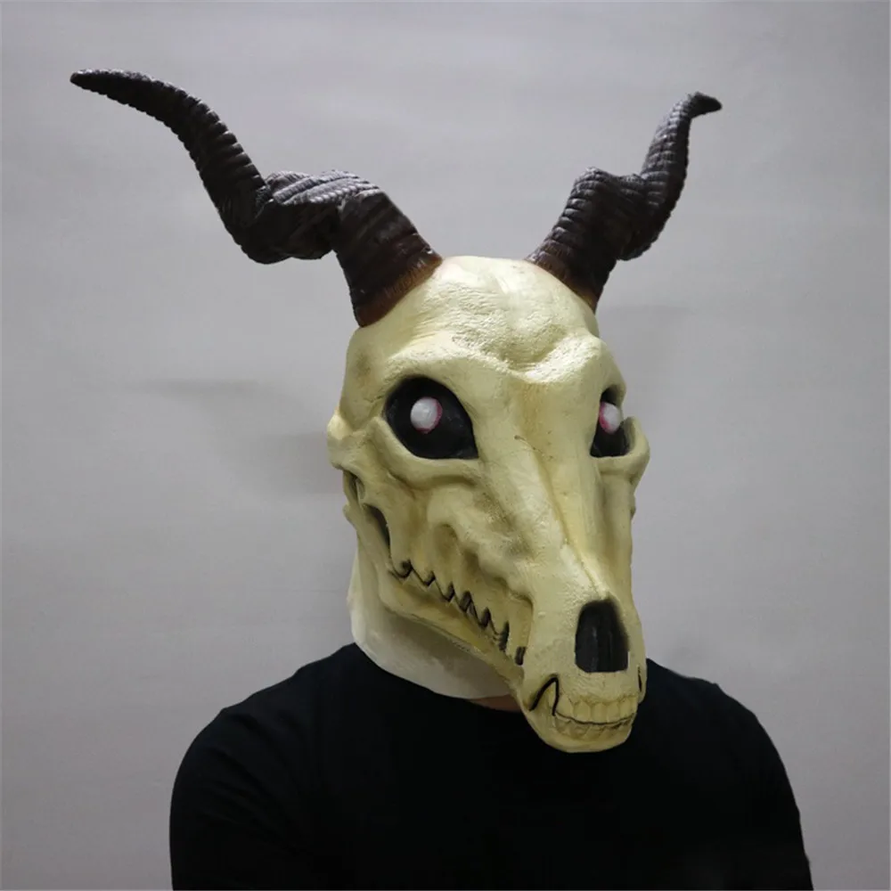Anime The Ancient Magus' Bride Cosplay Elias Ainsworth Evil Sheep Horn Mask Masquerade Halloween Cosplay Party Props Carnaval
Anime The Ancient Magus' Bride Cosplay Elias Ainsworth Evil Sheep Horn Mask Masquerade Halloween Cosplay Party Props Carnaval
