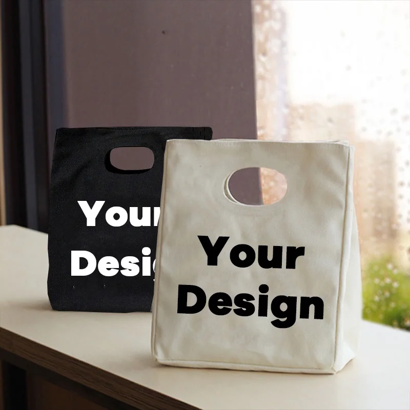 

Your Design Is Here Custom Lunch Bags Add Your Text / Logo / Picture Cooler Totes Thermal Insulated Picnic Food Storage Pouch