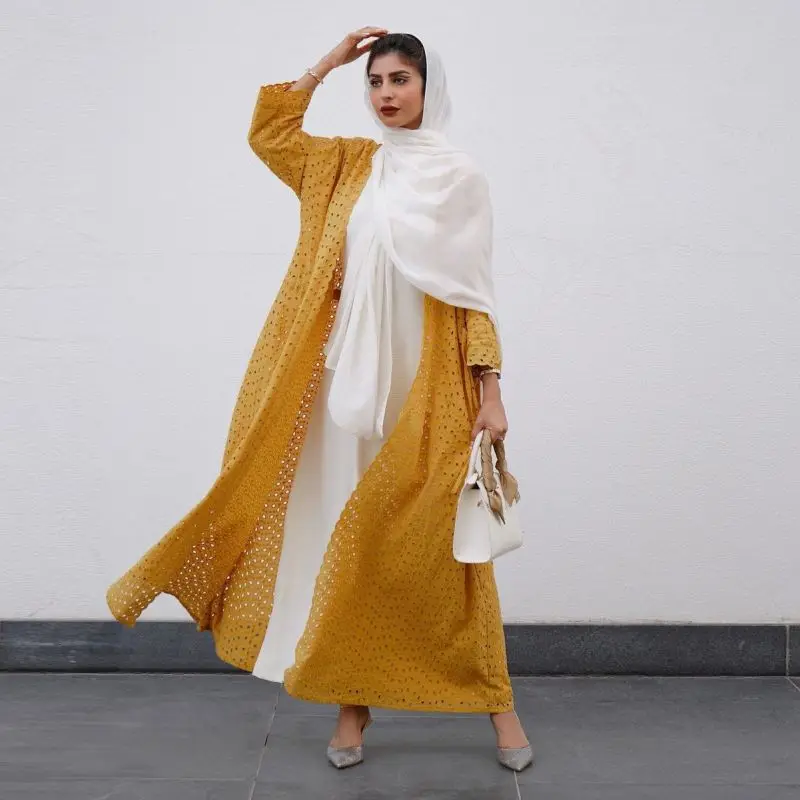 Middle East Elegant temperament Dresses Women 2 Piece Set Muslim Caftan Pakistani Turkish Islam Clothing Abayas For Women Robe
Middle East Elegant temperament Dresses Women 2 Piece Set Muslim Caftan Pakistani Turkish Islam Clothing Abayas For Women Robe
