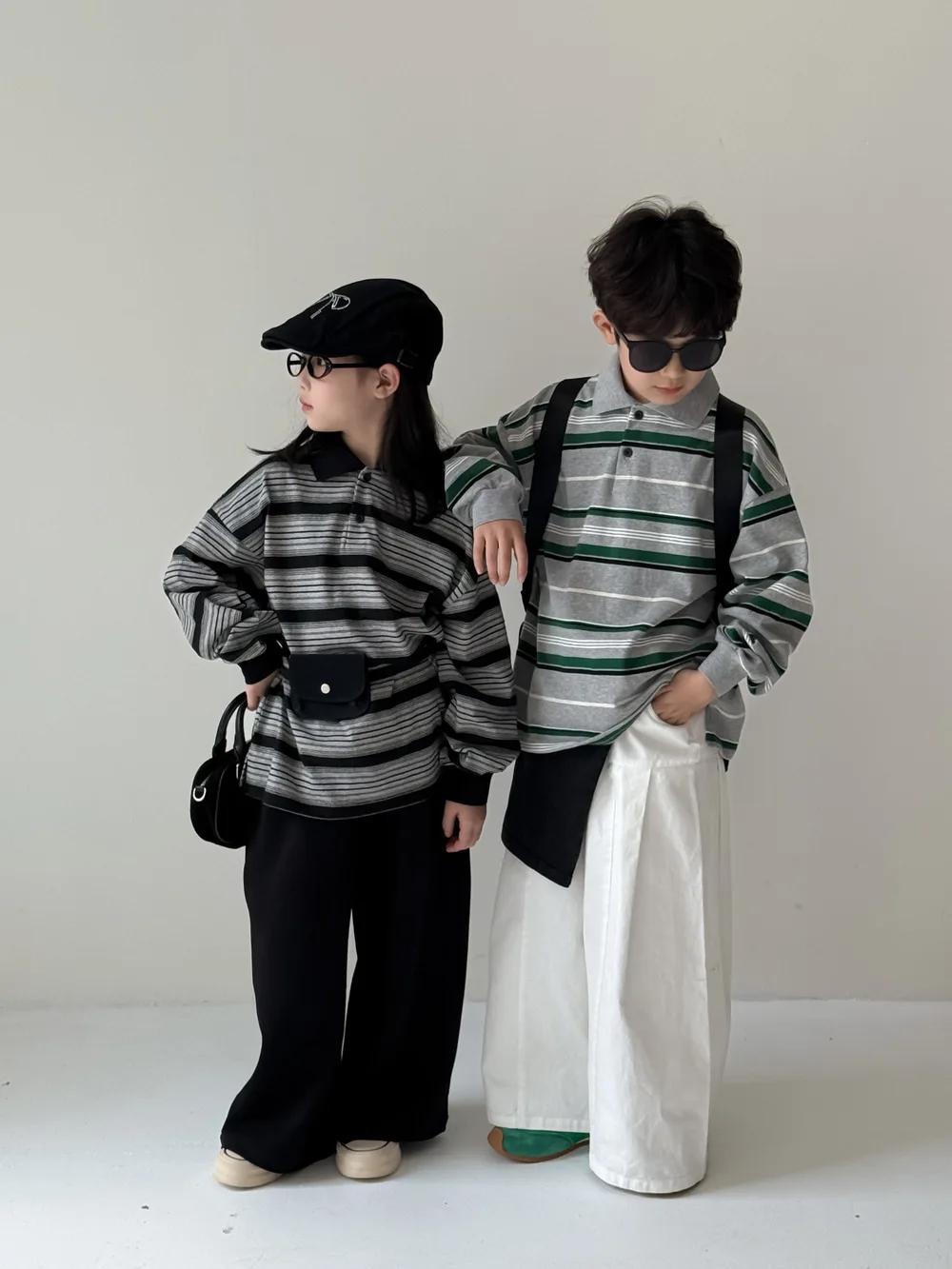 2025 Autumn New Children Long Sleeve T Shirts Cotton Boys Loose Striped Polo Shirts Girls Lapel Casual Bottoming Tops Clothes 10 S142036722c96484c8dbf8ecb53414e3f0