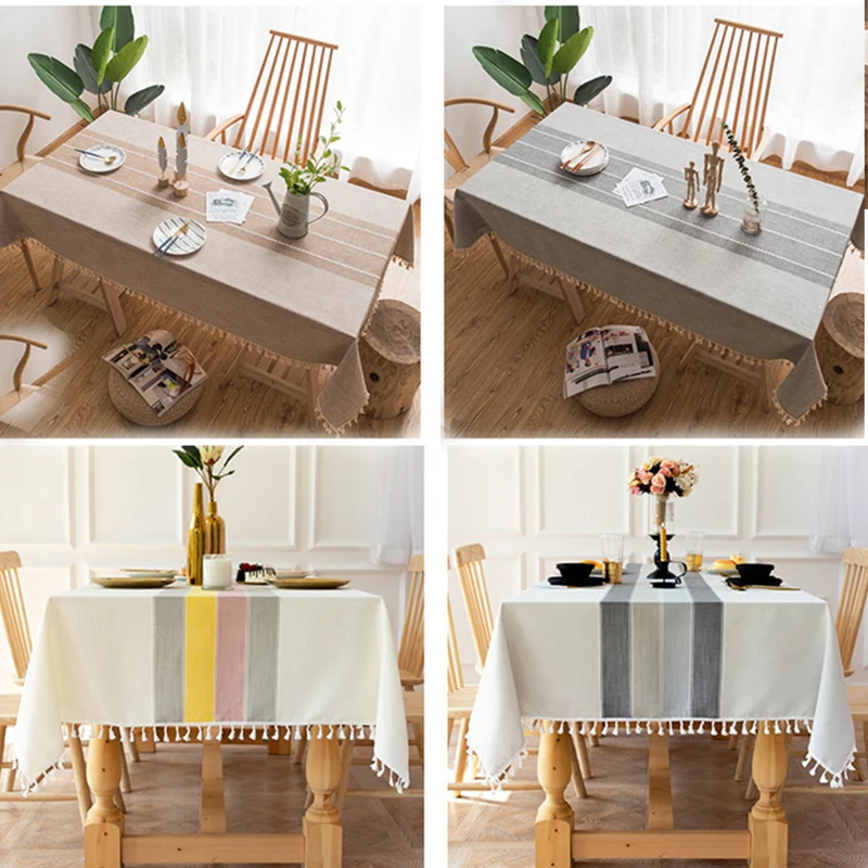Cotton Linen Tablecloth Rectangular Table Cloths With Tassel Waterproof Coffee Desks Cover for Dining Table Wedding Decor
Cotton Linen Tablecloth Rectangular Table Cloths With Tassel Waterproof Coffee Desks Cover for Dining Table Wedding Decor