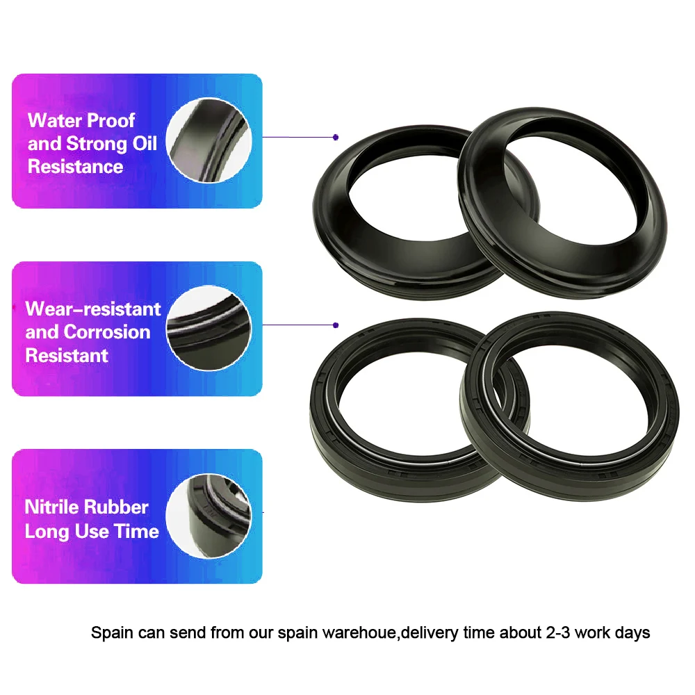 

41x53x8 Front Fork Damper Oil Seal 41 53 Dust Cover For SHERCO 50cc Shark 50 cc Supermotard 125 SU 0.5 SU0.5 ACCESS SE0.5 SE 0.5