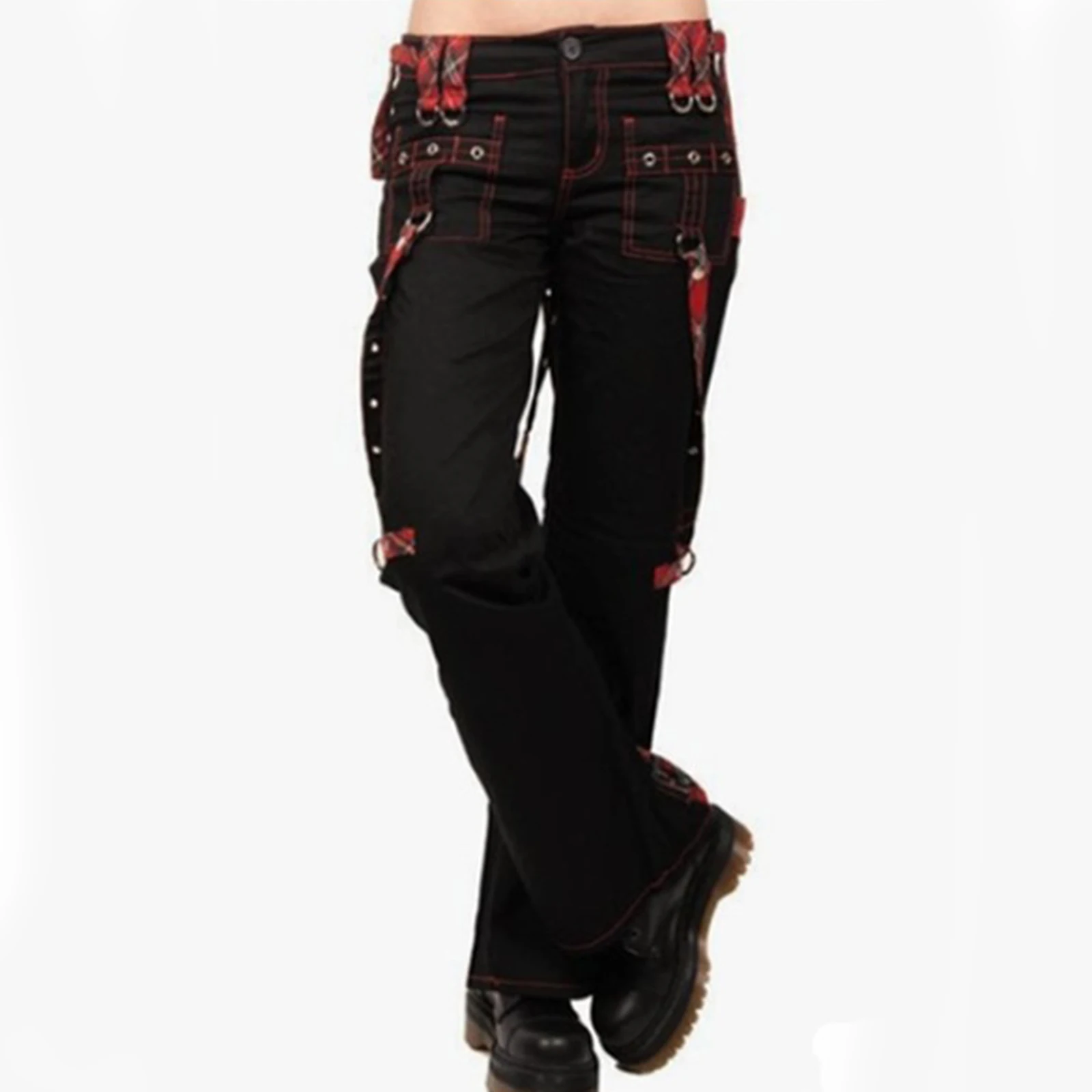 Streetwear Gothic Pants Women High Waist Y2k Punk Harajuku Red Plaid Ribbon Cargo Pants Summer Spring Slim Flare Pants Vintage
Streetwear Gothic Pants Women High Waist Y2k Punk Harajuku Red Plaid Ribbon Cargo Pants Summer Spring Slim Flare Pants Vintage