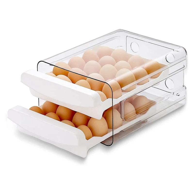 

Контейнер для яиц для холодильника, 40 ячеек/2 яиц для холодильника, ящик для яиц для холодильника, контейнер для яиц