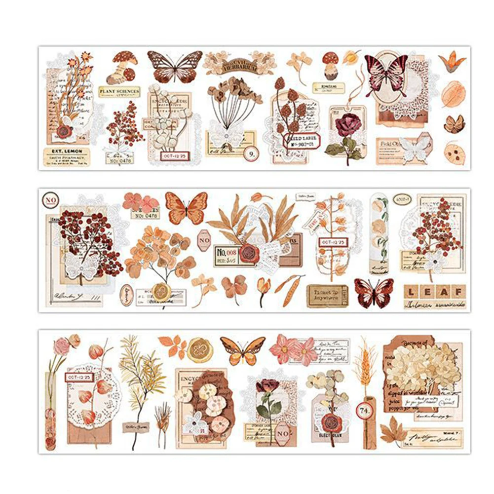 Segmented Tape 6PCS Flower And Plant Series Retro Junk Journal Diary Decorative Stickers Home Decor Stamping Arts Craft Paper
Segmented Tape 6PCS Flower And Plant Series Retro Junk Journal Diary Decorative Stickers Home Decor Stamping Arts Craft Paper