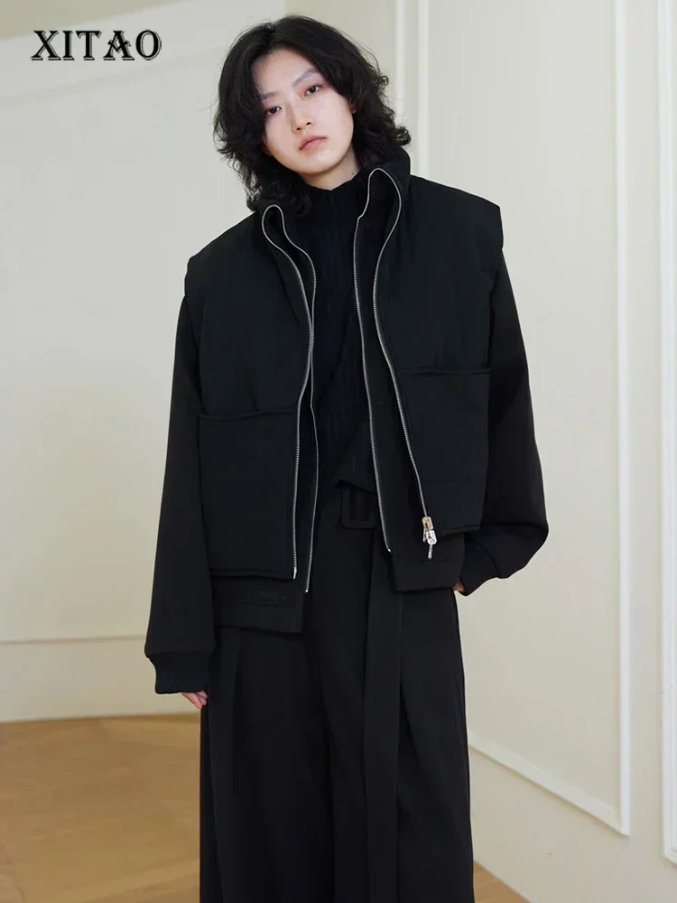 XITAO Casual Stand Collar Zipper Parkas Personality False Two Pieces Women Winter New Solid Color All-match Trend Parkas HQQ2027
XITAO Casual Stand Collar Zipper Parkas Personality False Two Pieces Women Winter New Solid Color All-match Trend Parkas HQQ2027