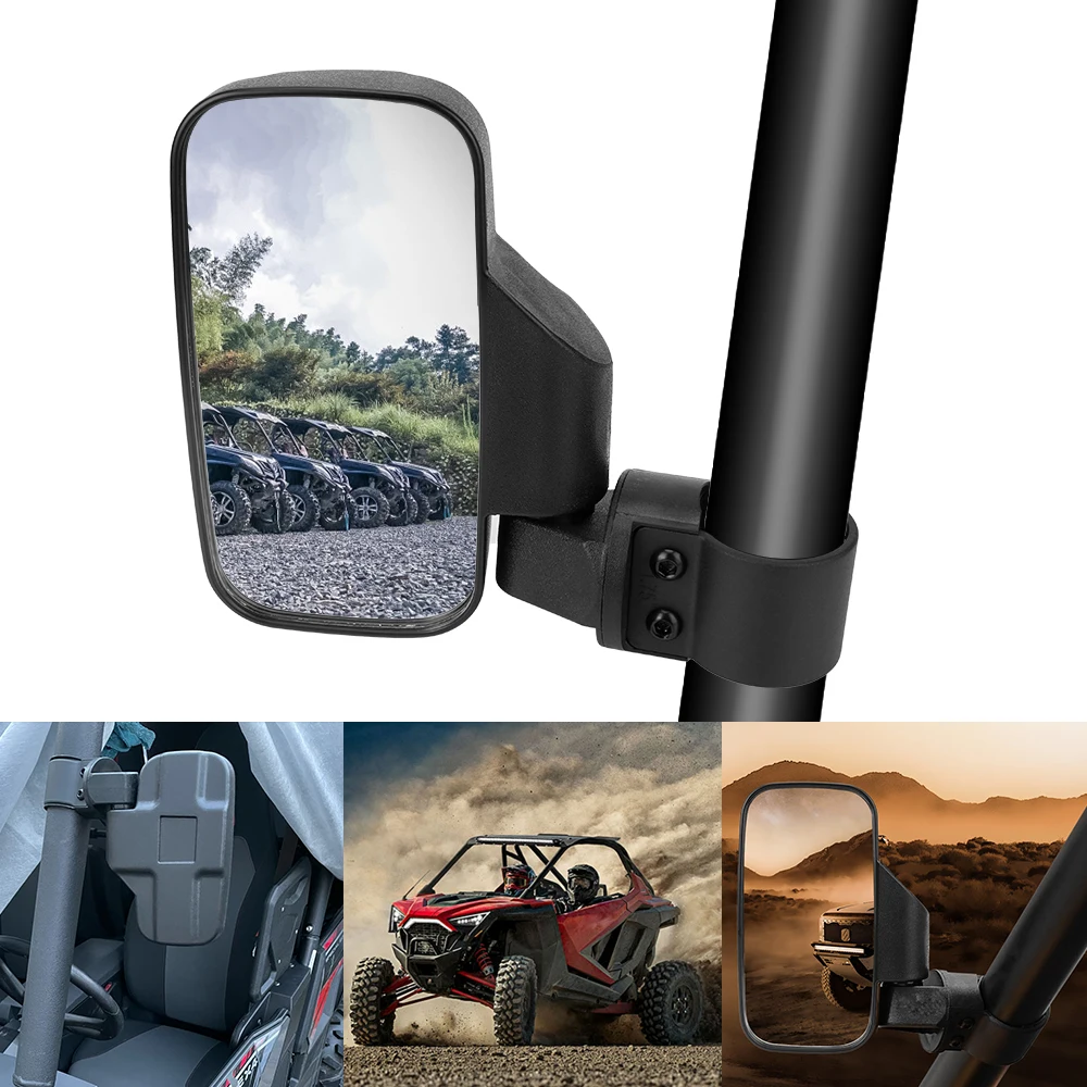 Shockproof Side View Mirrors UTV Rearview Mirror 2 Pcs/set Universal w/ 1.75" 2" Roll Cages Adjustable angle
Shockproof Side View Mirrors UTV Rearview Mirror 2 Pcs/set Universal w/ 1.75" 2" Roll Cages Adjustable angle