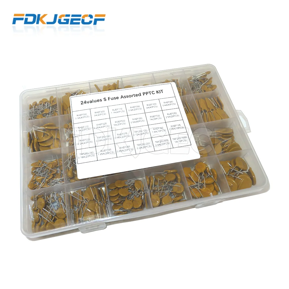 610 шт., 24 значения, самовосстанавливающийся Φ PPTC KIT 0.05A 0.1A 0.2A 0.25A 0.3A 0.4A 0.5A 0.75A 0.9A 1.1A 1.35A 2A 2.5A 3.75A
610 шт., 24 значения, самовосстанавливающийся Φ PPTC KIT 0.05A 0.1A 0.2A 0.25A 0.3A 0.4A 0.5A 0.75A 0.9A 1.1A 1.35A 2A 2.5A 3.75A
