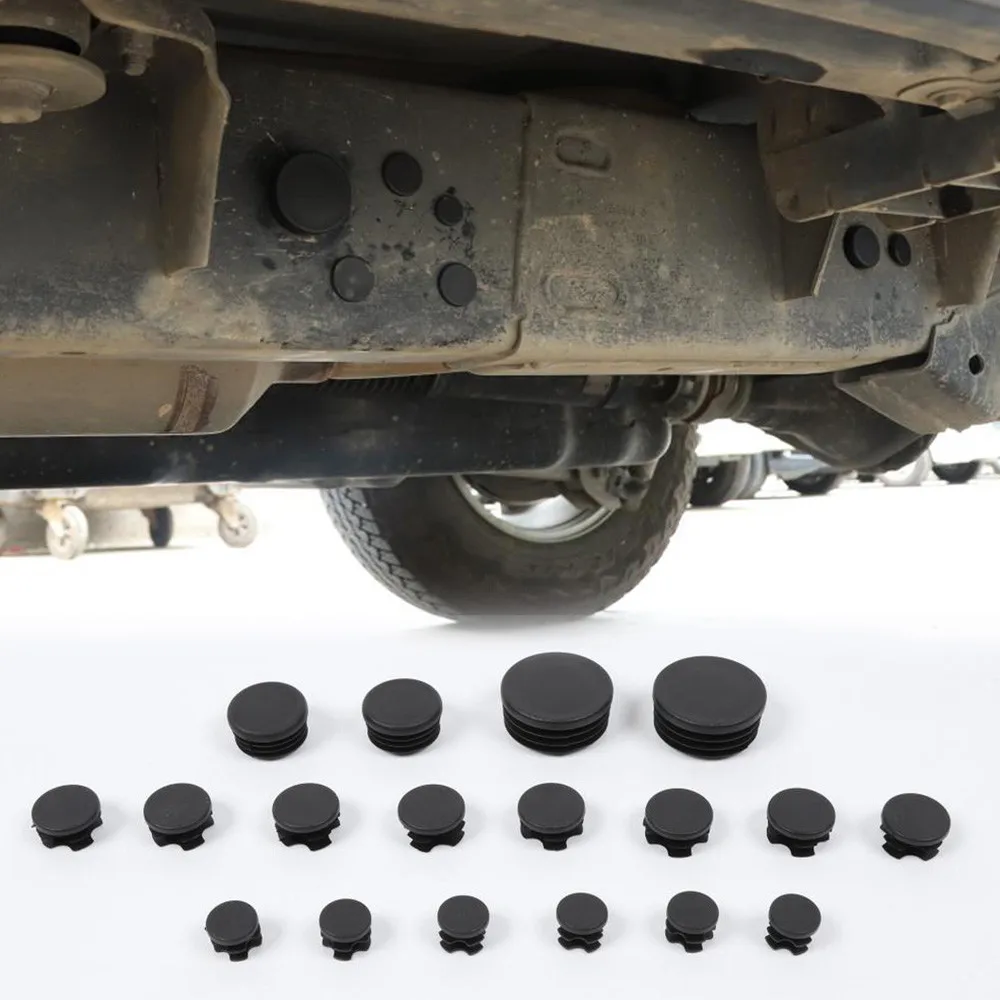 18pcs/kit Waterproof Cover ABS Plastic Accessories Black Chassis Decoration For Jeep Wrangler JL/JT 2018-2020 Plug Stopper
18pcs/kit Waterproof Cover ABS Plastic Accessories Black Chassis Decoration For Jeep Wrangler JL/JT 2018-2020 Plug Stopper